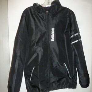 Black Rain Jacket Front Zipper Hoodie  Arthur & Merlin Gwaine & Lancelot